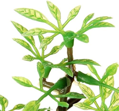 New Aquarium Ornament Green Tree Branches Grass Plastic Fish Tank Decor Ornament 5" Set040