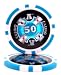 100 $50 Ace Casino 14 Gram Laser Graphic Poker Chips