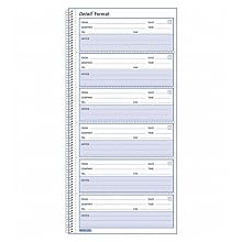 Rediform Detail Voice Mail Log, White, 10.625 x 5.625 Inches, 600 Messages (51113)