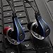 2015 Newest Bluetooth 4.0 Wireless Stereo Earbuds with Noise Cancellation Sports Earphones Headphones, Say Yes or No to pick or reject call, Support 5 Languages Voice Prompt Headsets with Voice Control Function.(Blue)