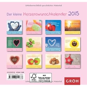 Der kleine Herzenswunschkalender 2015