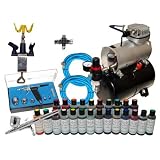 CAKE DECORATING AIRBRUSH KIT, 24 Food Colors-Compressor