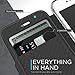 iPhone 7 Plus Case, X-Doria Engage Folio Series - Wallet Case with Clear Back, Protective Case for Apple iPhone 7 Plus, [Black]
