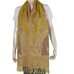 Scarf Stole Wool in Jacquard Design for Womens India