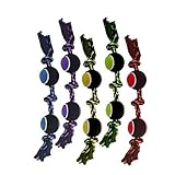 UPC 784369295214 product image for Multi Pet Nuts for Knots 3-Knot Rope w/ 2 Tennis Balls Assorted Colors - 20