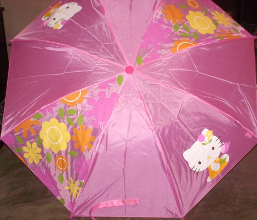 Hello Kitty Collapsible Umbrella with Figure Handle by fab