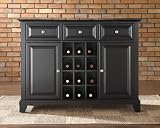 Crosley Furniture Newport Buffet Server , Sideboard Cabinet in Black