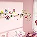 Christmas Monkey and Owls - Christmas Owl Wall Decal Nursery Wall Decal