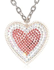 TARINA TARANTINO Large Pave Heart Necklace, 16"