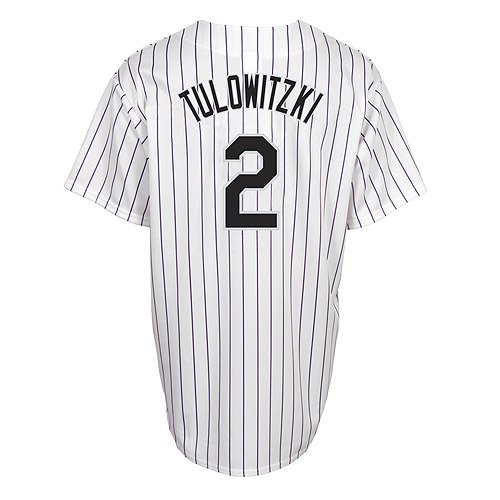 MLB Troy Tulowitzki Colorado Rockies Replica Home Jersey (XX-Large)