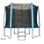 Rebo Fun Jump 12FT Trampoline Package With Free Safety Net Enclosure And Ladder - Fully CE Approved