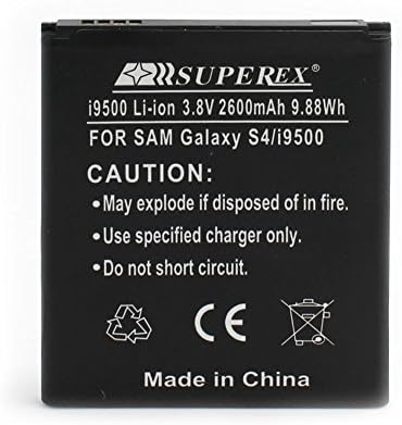 SUPEREX® SSI95002 2600mAh Smart Phone Battery Internal Cell Phone Battery Compatible For Samsung Galaxy S4/I9500/i9505 phones