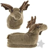Moose Animal Slippers for Women