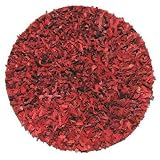 Leather Shag Rug 3 Round Red Area Rug
