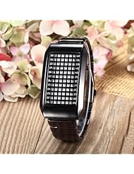 Youyoupifa Black Dial Stainless Steel Digital LED Wrist Watch £¨Men£©
