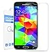 Galaxy S5 Screen Protector, Maxboost® [Tempered Glass] Screen Protector For Samsung Galaxy S5 -0.2mm Ballistic Glass Screen Protection Case Fit 99% Touch Accurate - Clear