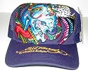 Ed Hardy Purple Cap - Eagle vs. Snake Design