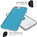 iPhone 7 Plus/iPhone 8 Plus Case, Poetic Quarterback [Corner/Bumper Protection][No Bulk][Dual Protection]- Stylish PC+TPU Protective Case for Apple iPhone 7 / iPhone 8 Plus Blue/Gray