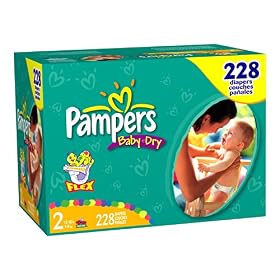 Pampers Baby-Dry Diapers, Economy Plus Pack