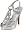 Madden Girl Women's Loopyy T-Strap Pump,Silver,6 M US