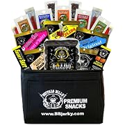 Buffalo Bills Low Carb Lovers 6-Pack Gift Cooler filled with 20 assorted packs of Buffalo Bills low carb meat snacks