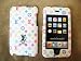 iPod iTouch 2 and 3 Faceplate Plastic Case Cover White Rainbow Front and Back Case Cover