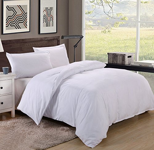 Colourful Snail 3-piece Luxury Duvet Cover Set, Includes Duvet Cover and 2 Matching Pillow Shams, Ultra Soft and Easy Care, Wrinkle & Fade Resistant, Queen/Full, White