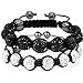 BodyJ4You Bracelet Crystal Balls Adjustable with 9 Disco Balls
