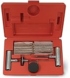 Tooluxe&reg; 50002L Tire Repair Kit Set to Plug Flat and Punctured Tires | 35-Piece Set