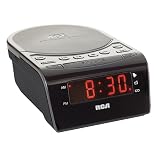 RCA RC5610 CD Clock Radio with Stereo Speakers (Black) (Discontinued by Manufacturer)
