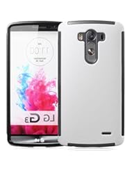 Wireless: myLife White Walker {Smooth Dual Layer Design} 2 Piece Hybrid Reflex Case for the LG G3 Smartphone (Outer Rubberized Fit On Protector Shell + Internal Silicone SECURE-Grip Bumper Gel) - myLife Brand Products