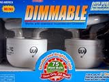 12 Pack Dimmable Compact Fluorescent Light Bulbs! 12 Lamps 15w = 75w Ulamerica Model: Ul Listed 1100 Lumens 8000 Hrs Life Energy Star