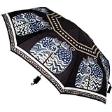 Laurel Burch Compact Umbrella Canopy Auto Open/Close, 42-Inch, Polka Dot Cats