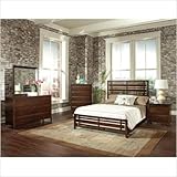 Drake Espresso Panel Bedroom Set Size: King