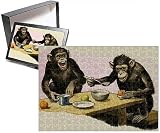 Photo Jigsaw Puzzle of Z for Zoo. Chimpanzee s tea-party
