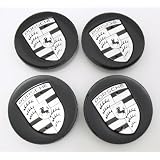 4pcs Porsche Black with Silver Wheel Center Caps 997 993 911 968 Cayenne Boxter... 