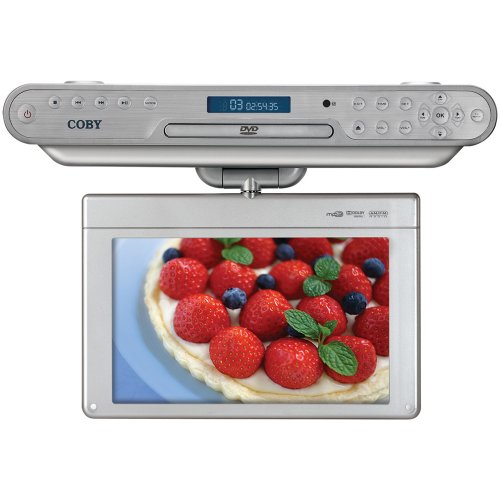 Very best Buy Coby KTFDVD1093SVR 10.2-Inch Under-the-Cabinet DVD/CD Player with Digital TV and Radio, Silver