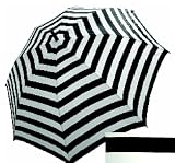 Punk Rock Retro WHITE STRIPE Collapsible Rain Umbrella