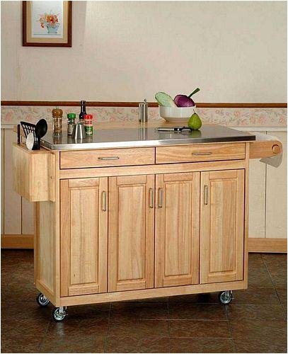 Kitchen Cart with Breakfast Bar