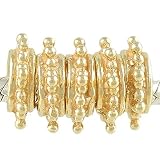 Lot of Five 14K Gold on 925 Sterling Silver Spacer Beads fits European Charm Bracelet