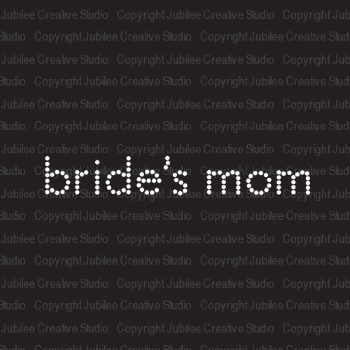 Simple Brides Mom Iron On Rhinestone Crystal Tshirt Transfer by Jubilee Rhinestones