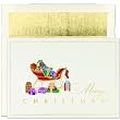 Sleigh And Gifts Christmas Cards -