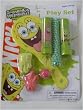 Spongebob 3 pcs toy playset: Jump Rope, Paddle Ball, and Chalk set