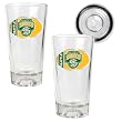 Seattle Sonics NBA 2pc Pint Ale Glass Set with Basketball Bottom - Oval Logo by Great American Products