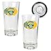 Seattle Sonics NBA 2pc Pint Ale Glass Set with Basketball Bottom - Oval Logo