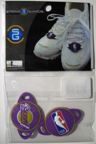 Los Angeles Lakers shoe string guards.