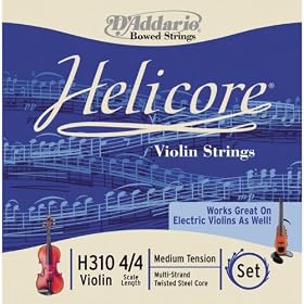 D'Addario Helicore Violin Set 4/4 Medium Strings