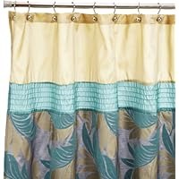 Popular Bath Tropical Leaf Shower Curtain, Blue