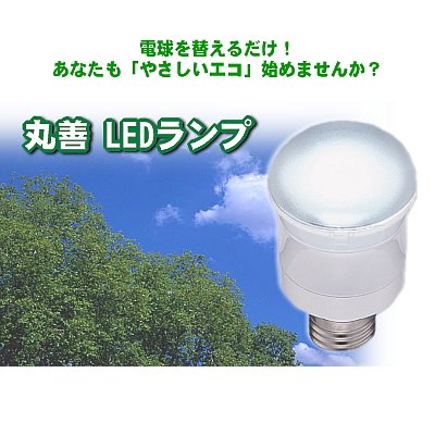 Cover image : 寿命4万時間のLEDランプ 口金E26　[温白色40W相当](MZ013)