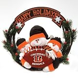 Cincinnati Bengals Styro Snowman Wreath
